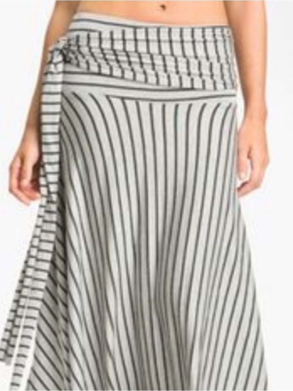 ❤️ Black and White Stripe ELAN 8 Way Convertible Dress - Size Small